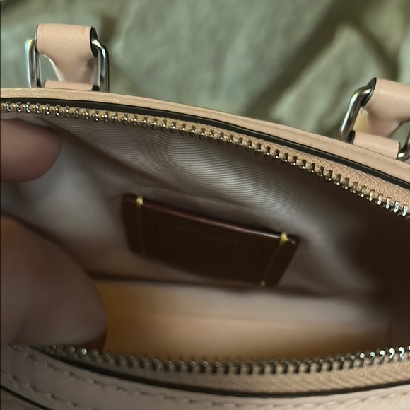 Coach Pink Mini Rowan with Embossed Design - Picture 2 of 4